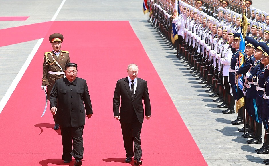 Ким Чен Ын и Владимир Путин